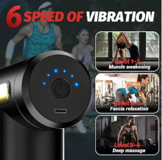 Massage gun charging with a USB cable