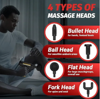 Massage gun charging with a USB cable